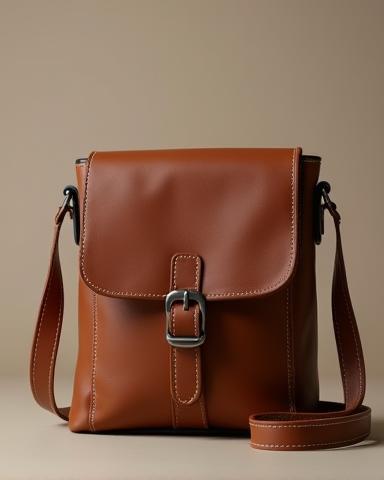 Stylish leather crossbody bag
